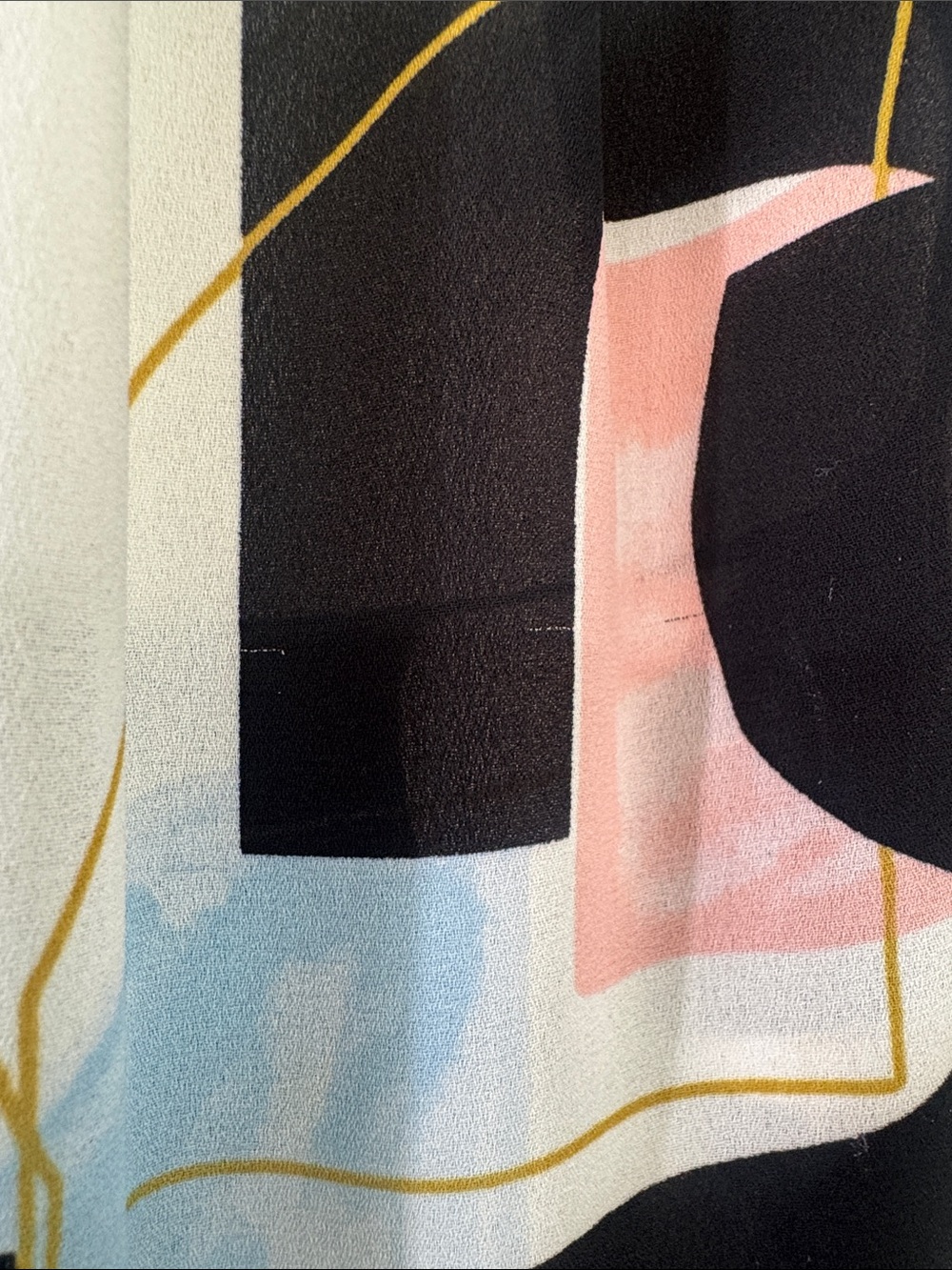 Worthington Abstract Sleeveless Camisole - Cream, Black, Pink & Blue - Picture 3 of 5